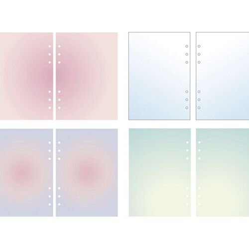 Pastel Bulk 6 Ring A5 Note Refill