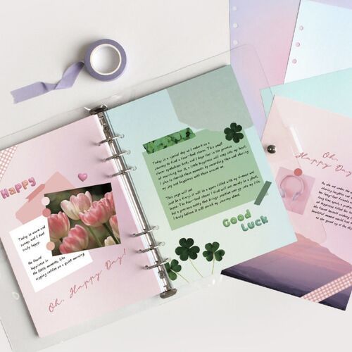 Pastel Bulk 6 Ring A5 Note Refill