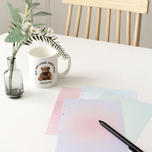 Pastel Bulk 6 Ring A5 Note Refill