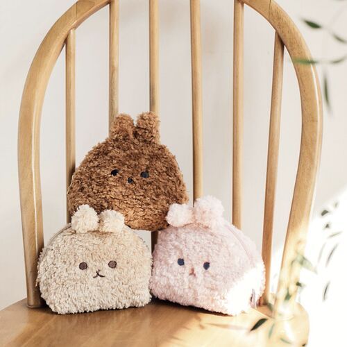 Small Piyo Bunny Halfmoon Pouch
