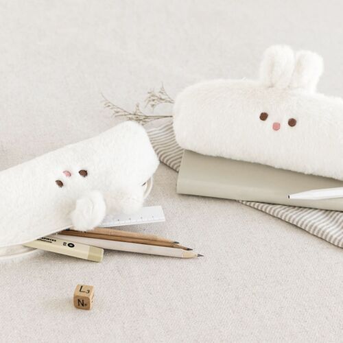 Piyo Bunny Fur Pen Pouch