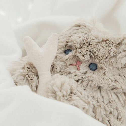 Piyo Cat Fur Zipper Clutch
