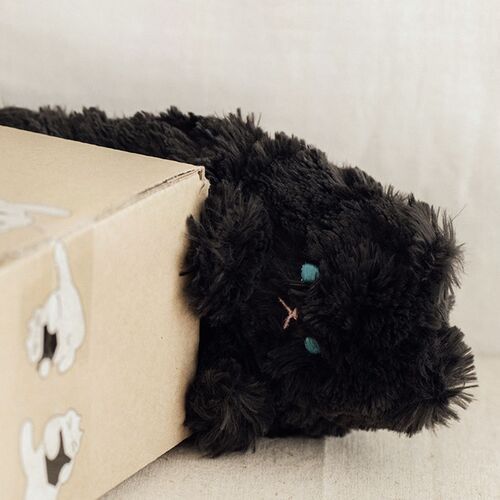 Piyo Cat Fur Zipper Clutch