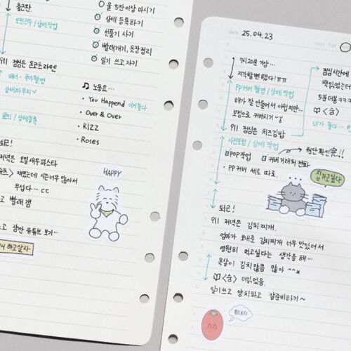 Satin Layer 6 Ring A6 Note Refill - Image 3