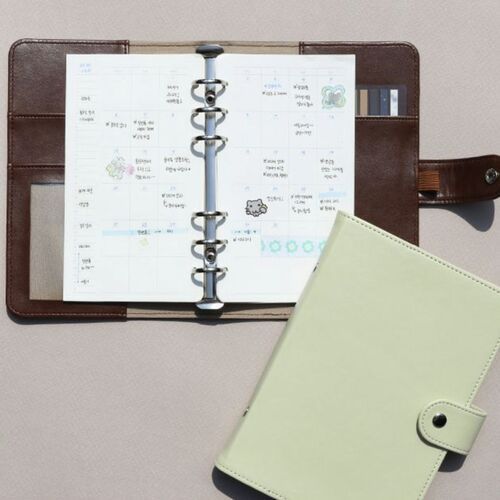 Satin Layer 6 Ring A6 Binder