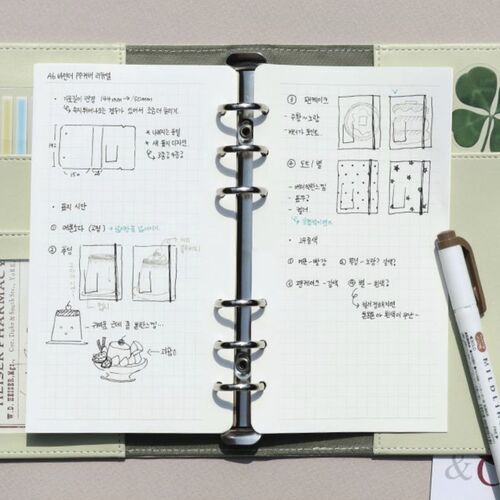 Satin Layer 6 Ring A6 Binder - Image 31