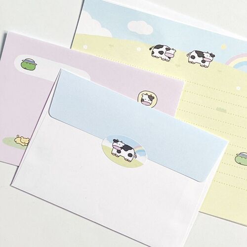 Cow & Frog Letter Set
