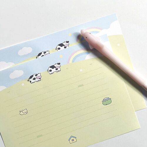 Cow & Frog Letter Set