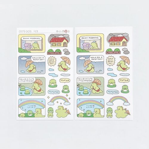 Dino Daily Life Deco Sticker