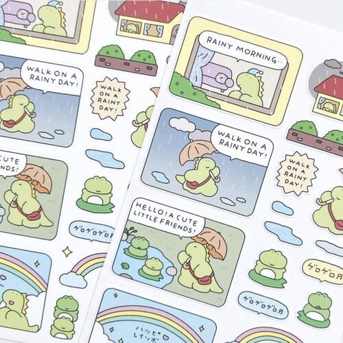 Dino Daily Life Deco Sticker
