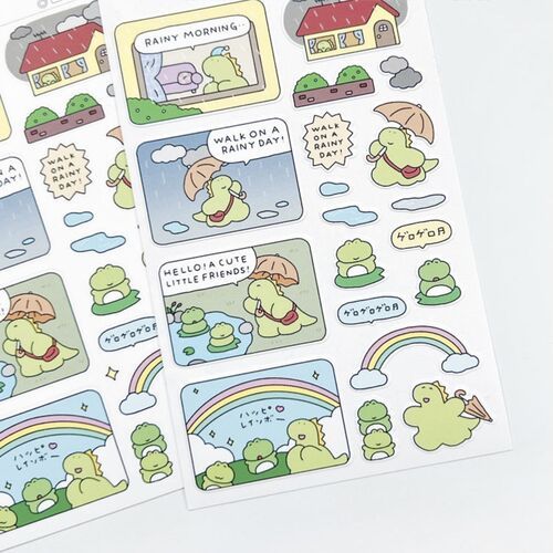 Dino Daily Life Deco Sticker
