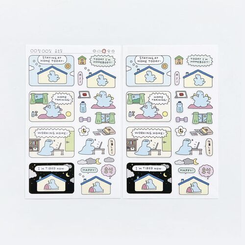 Dino Daily Life Deco Sticker