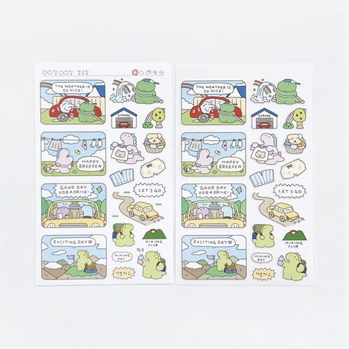 Dino Daily Life Deco Sticker