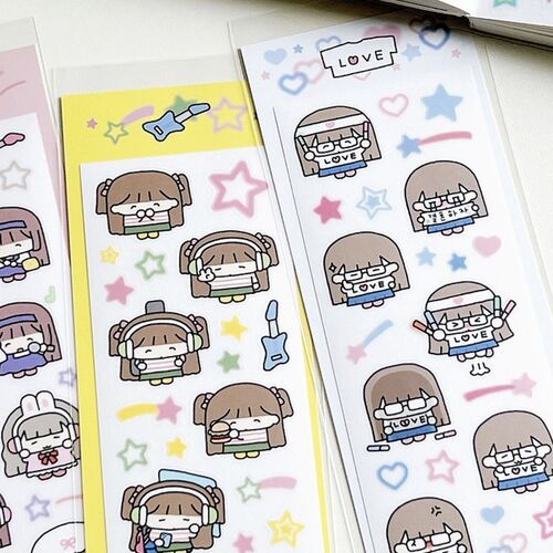 Girls Band Deco Sticker