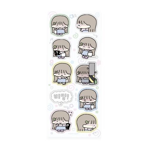 Otaku Girl Deco Sticker
