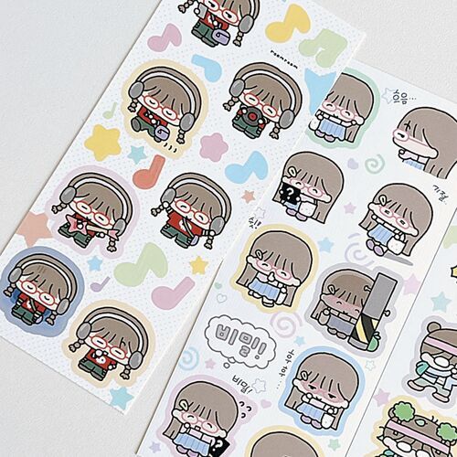 Otaku Girl Deco Sticker