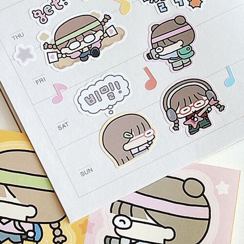 Otaku Girl Deco Sticker