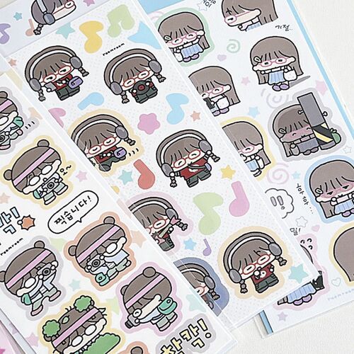 Otaku Girl Deco Sticker