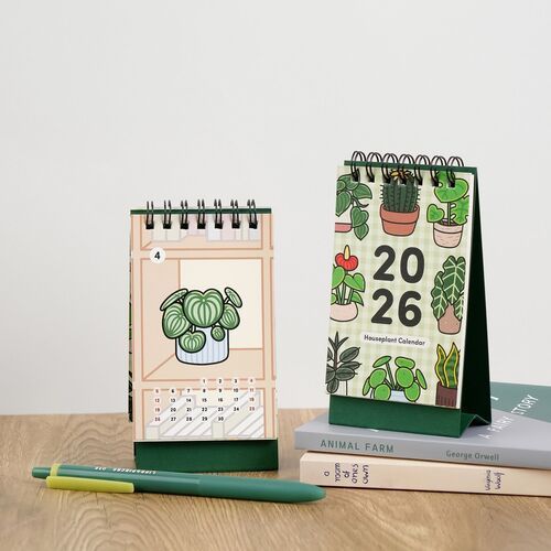 2026 Houseplant Mini Desk Calendar