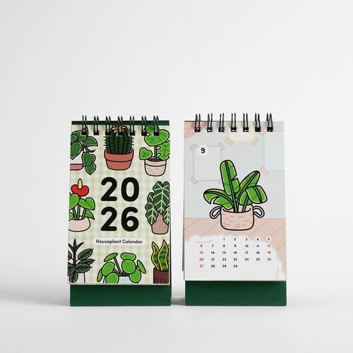 2026 Houseplant Mini Desk Calendar
