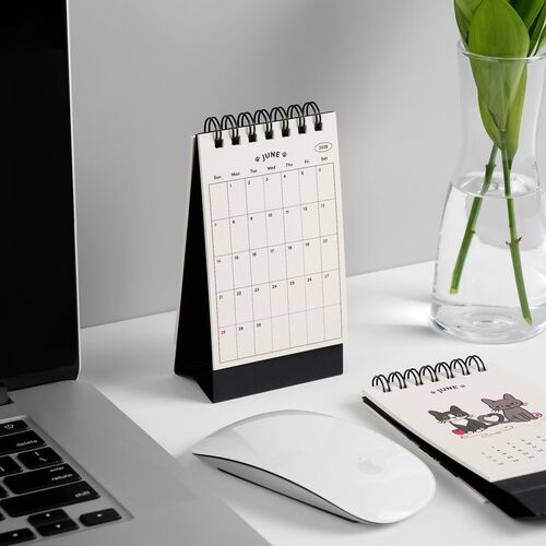 2026 Lana & Tuxedo Cat Mini Desk Calendar