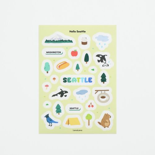 Hello Seattle Sticker