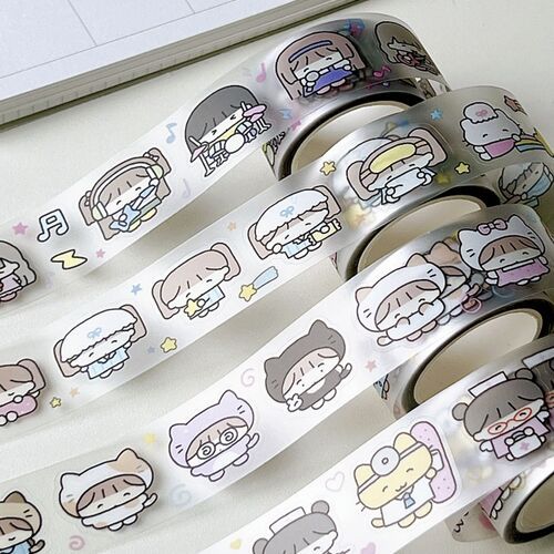 Girl Themed Kiss Cut Masking Tape