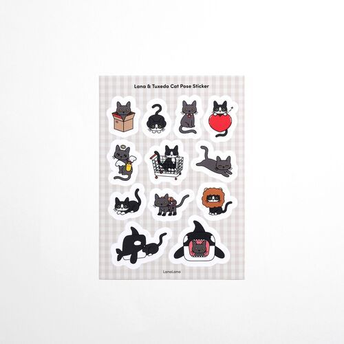 Lana & Tuxedo Cat Sticker