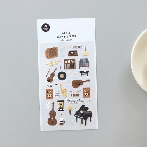 Jazz Cafe Deco Sticker