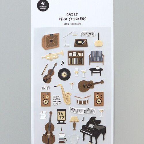 Jazz Cafe Deco Sticker - Image 3