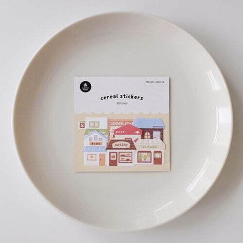 21pcs Cozy Shops Cereal Sticker Set - Image 9