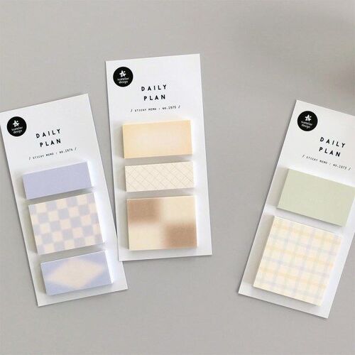 Pastel Calm Grid Sticky Note