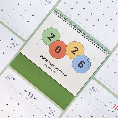 2026 Prism Desk Calendar