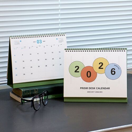2026 Prism Desk Calendar