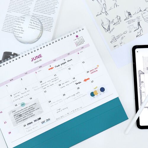 2026 Prism Work Plan Desk Calendar