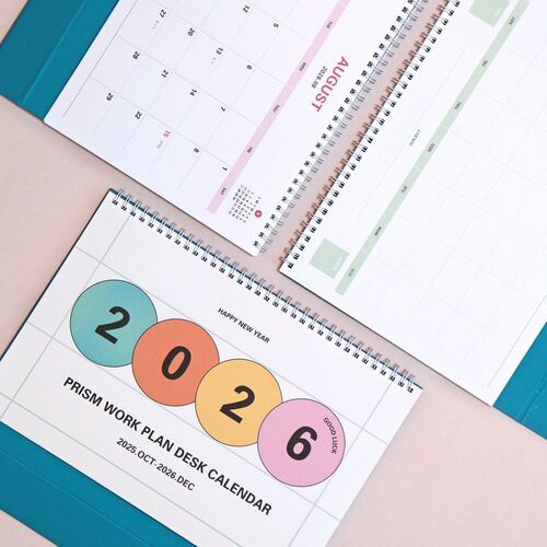 2026 Prism Work Plan Desk Calendar