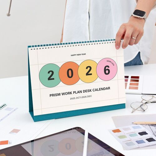 2026 Prism Work Plan Desk Calendar