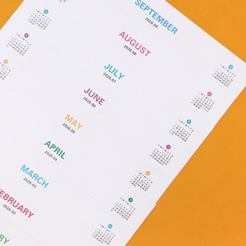 2026 Prism Work Plan Desk Calendar