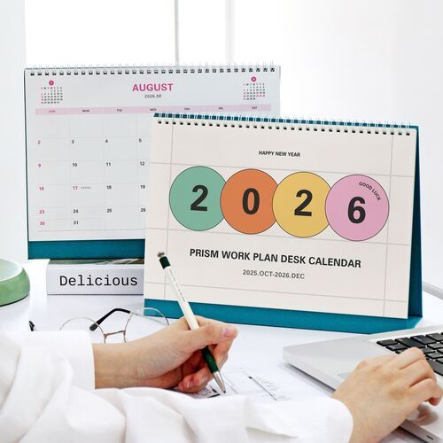 2026 Prism Work Plan Desk Calendar