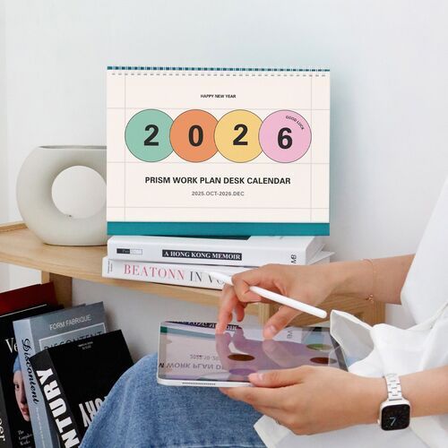 2026 Prism Work Plan Desk Calendar