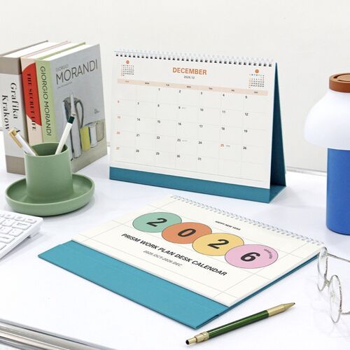 2026 Prism Work Plan Desk Calendar