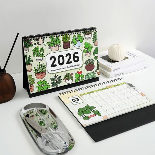 2026 Houseplant Large Spiral Calendar