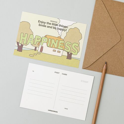 Colorful Wishes Postcard