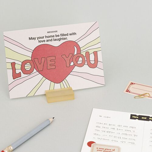 Colorful Wishes Postcard