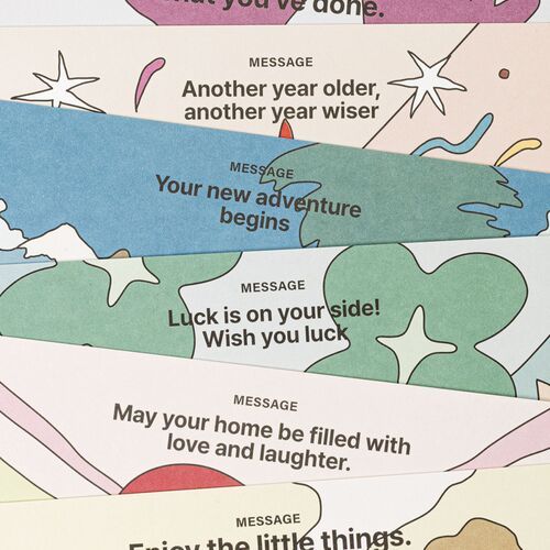 Colorful Wishes Postcard