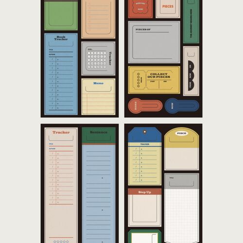 20pcs Vintage Memo Bookmark Set