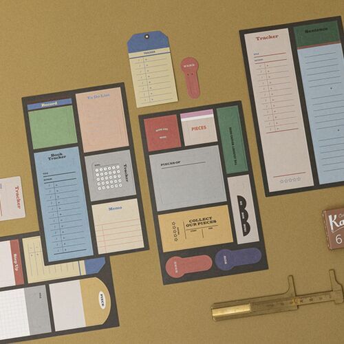 20pcs Vintage Memo Bookmark Set