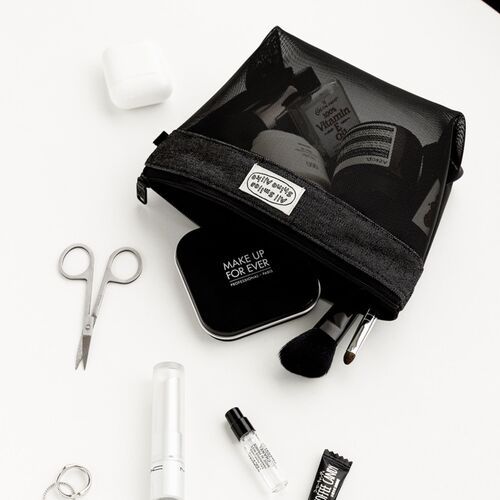 All Smiles Mesh Cosmetic Pouch