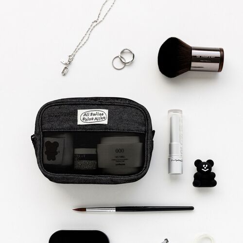 All Smiles Mesh Block Pouch