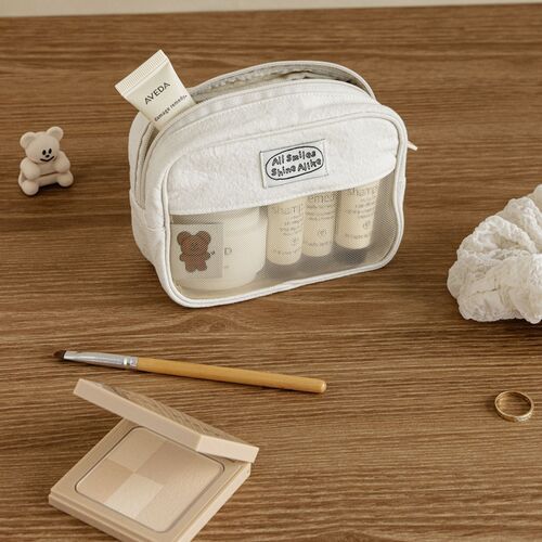 All Smiles Mesh Block Pouch
